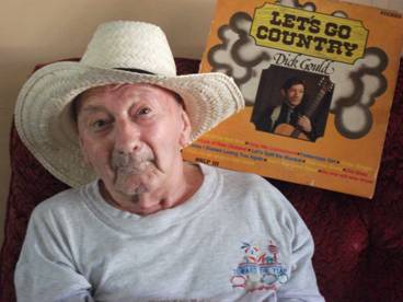 Popular country & western singer Richard Gould reminisces with his recorded vinyl LP album